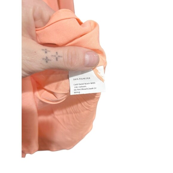 Nwt Sage & Paige In Heaven Mini Dress Neon Orange Pink Womens Size Medium Summer - Picture 6 of 9